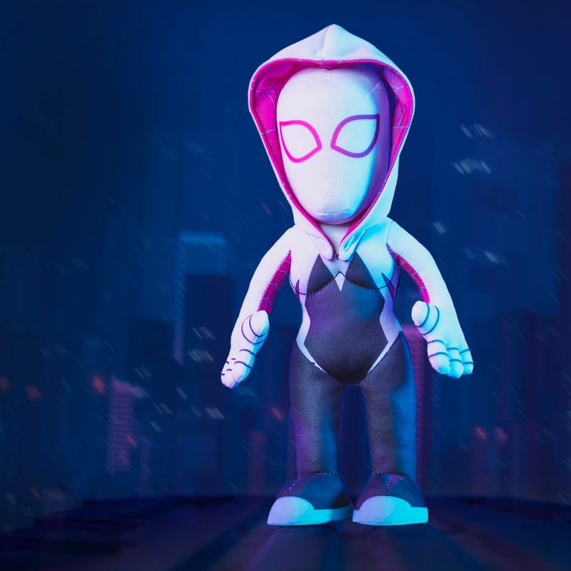 Bleacher Creatures Marvel Ghost Spider (Spider-Gwen) 10" Plush Figure - Superhero for Play or Display - Image 4